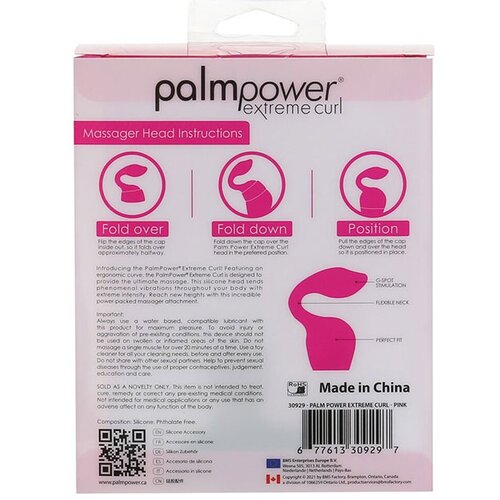 Palm Power Dodatak za masažni vibrator - Extreme Curl, ružičasti Slike