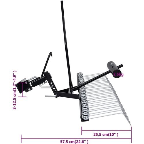  Prozračivač za kosilicu za vožnju 109 cm Slike