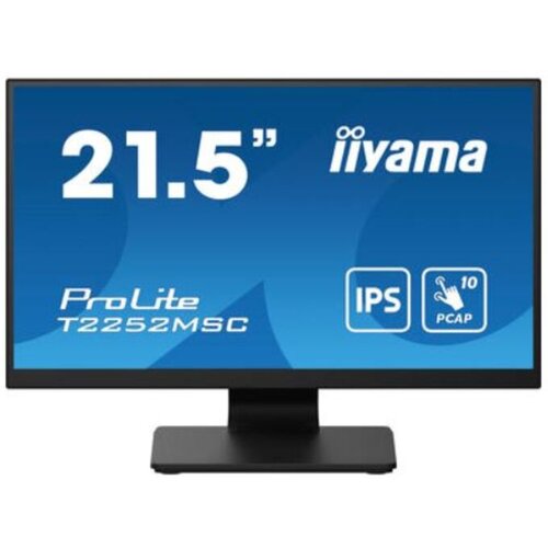 Iiyama 54.6cm/21.5&amp;ldquo; (1920x1080) T2252MSC-B2 FHD IPS 5ms USB HDMI DP VESA Black Slike