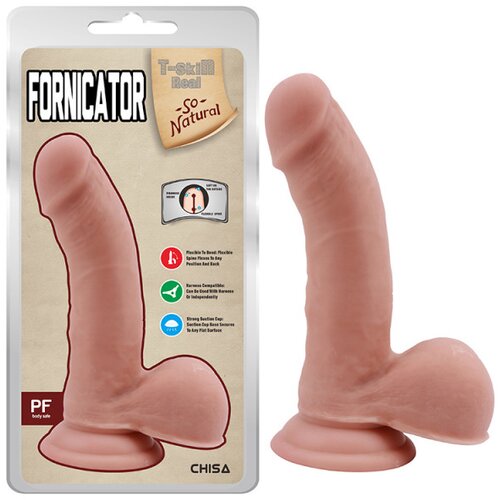  Fornicator Mekani dildo, Boja kože, 19 cm Cene