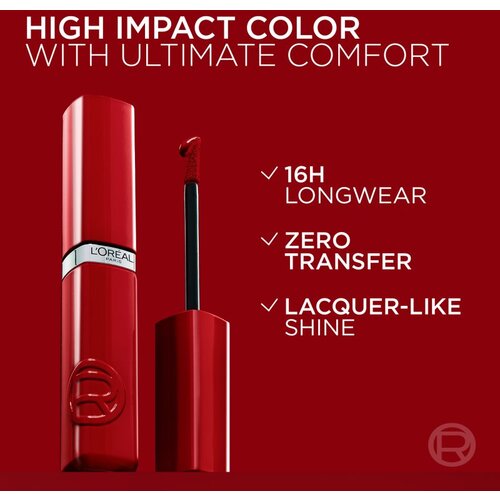 L&amp;acute;Or&amp;eacute;al Paris Infaillible Laque Resistance dugotrajni tekući ruž za usne daje hidrataciju i sjaj nijansa 215 Drunk in Rose 4.3 ml Slike