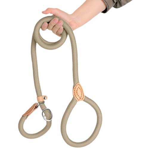 INF Heavy Duty 1.5m Dog Training Slip Lead with Comfortable Grip Beige, (5000158332) Slike