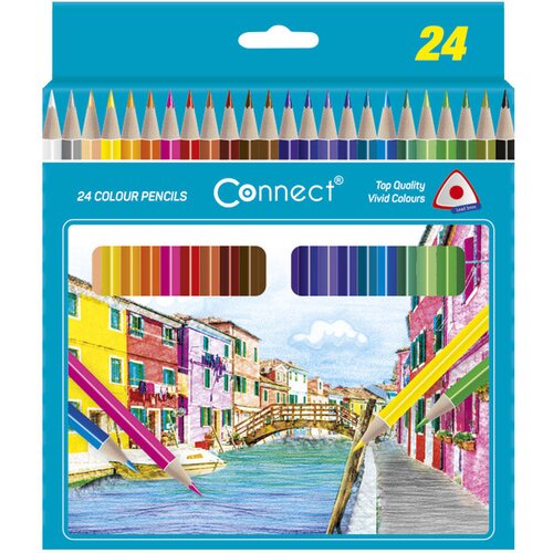  Boje drvene 24boje trokutaste connect blister Cene
