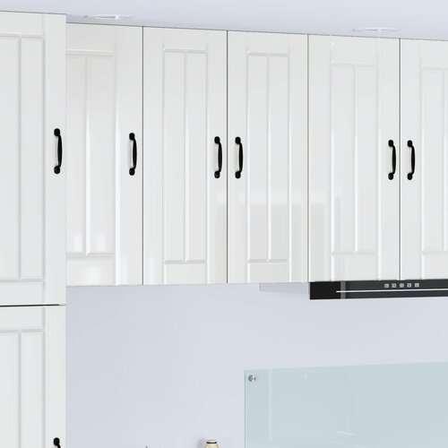  Ormar za Zid Lucca 2 pcs Bijela visokog sjaja 30 x 31 x 80 cm Cene