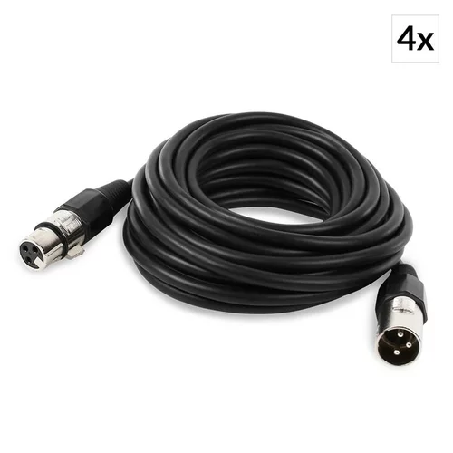 Electronic-Star FRONTSTAGE XLR kabel, KIT 4 x, 6 M, moško-žensko