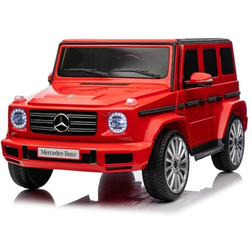 Džip 4×4 Mercedes Benz G500 sa mekim gumama i kožnim sedištem - Crveni Slike