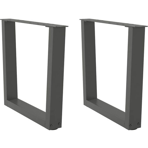  Noge za klub stolić V-oblika 2 kom antracit 50 x (42-43,3) cm čelik Cijene