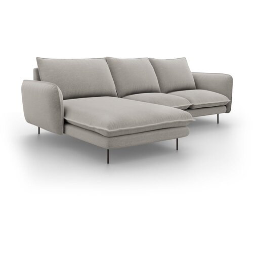 Cosmopolitan Design svetlo siva sedežna garnitura Vienna, levi kot Slike