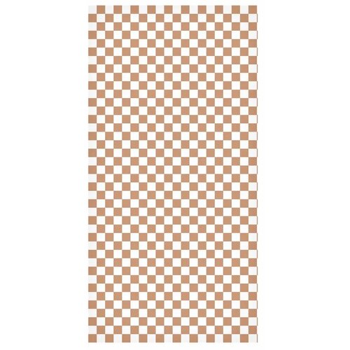  Tapeta - Checkerboard Pattern - Brown-White Grid with a Subtle Noise 50x1000 Vodootporna Slike