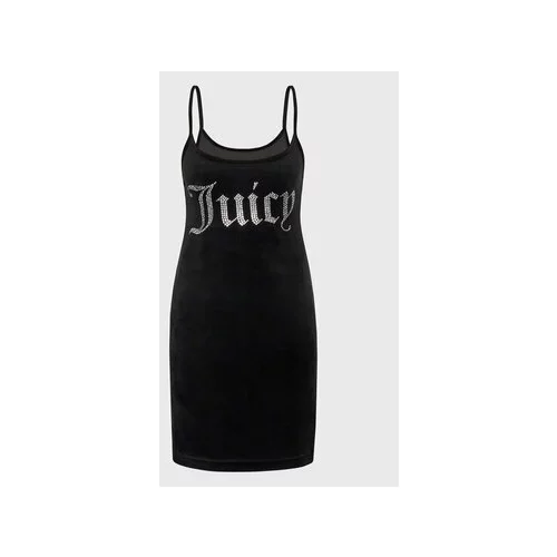 Juicy Couture Vsakodnevna obleka Rae JCWE222003 Črna Slim Fit