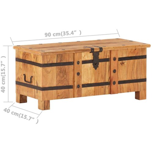 VidaXL &amp;Scaron;krinja od masivnog bagremovog drva 90 x 40 x 40 cm Slike