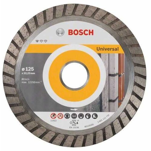 Bosch dijamantska rezna ploča standard for universal turbo 2608602394/ 125 x 22/23 x 2 x 10 mm Slike