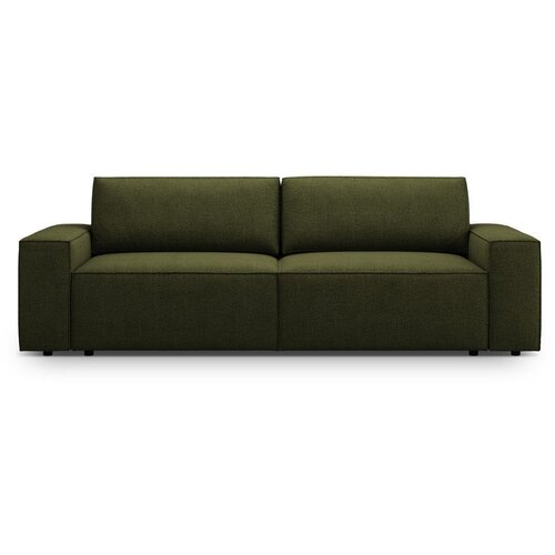 Micadoni Temno zelena raztegljiva sedežna garnitura iz tkanine bouclé 247 cm Jodie – Home Cene