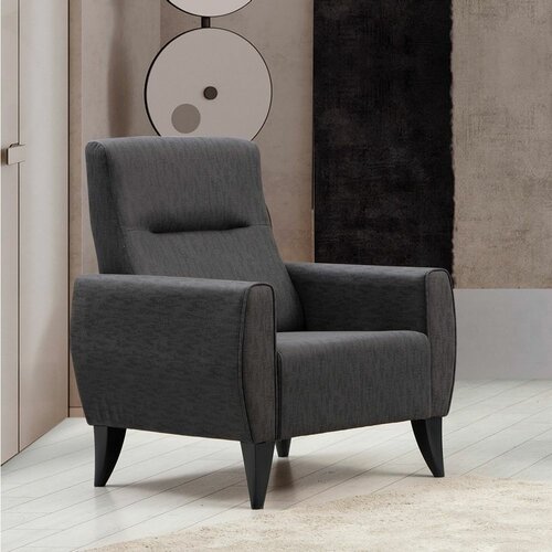 Atelier Del Sofa Minar - Dark Grey Dark Grey Wing Chair Slike