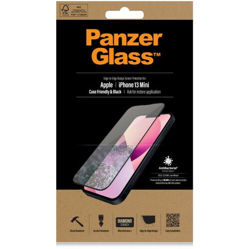 Panzerglass zaštitno staklo za iphone 13 mini case friendly ab Slike