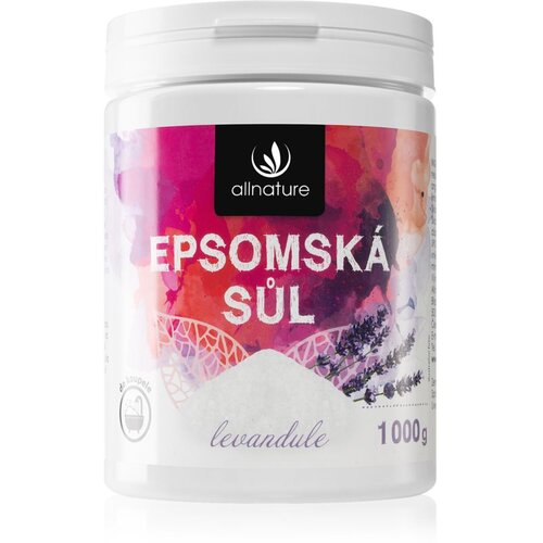 Allnature Epsom salt Lavender sol za kopel 1000 g Cene