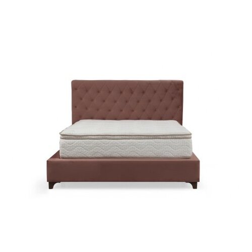 Hanah home deluxe set 150 x 200 v2 dusty rose dvostruki dušek, baza i uzglavlje Slike