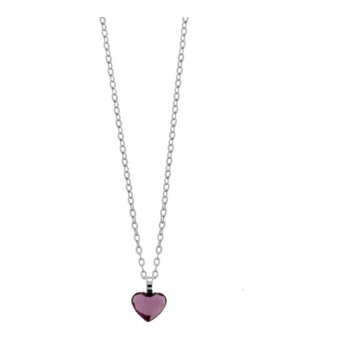 Victoria Cruz cuore antique pink lančić sa swarovski kristalom ( a3089-19sg ) Cene