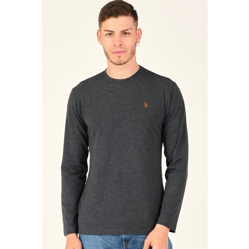 Dewberry T8588 BIKE COLLAR MEN'S SWEATSHIRT-DARK ANTHRACIC Cijene