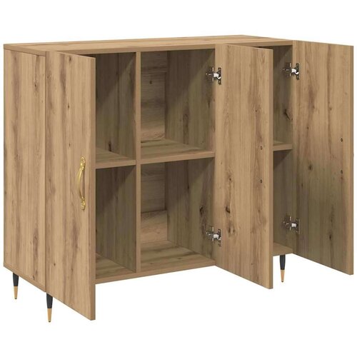 vidaXL s pohranom s vratima Smeđa 90 x 34 x 80 cm Konstruirano drvo Cijene