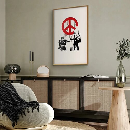  Plakat - CND Soldiers 40x60 Zlatni okvir s margom Slike