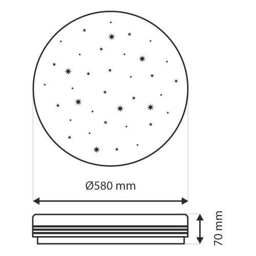  LED Prigu&amp;scaron;iva plafonska svetiljka VENTA LED/60W/230V 2700-6500K +daljinski upravljač Slike
