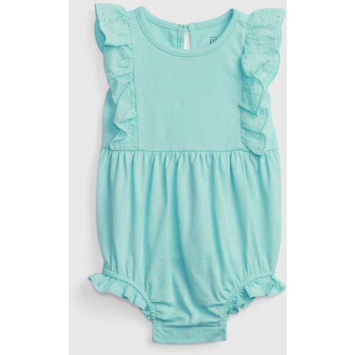 GAP Baby cotton bodysuit with ruffles - Girls Slike