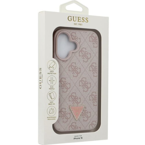 Guess originalni ovitek GUHCP16SP4TDPP za iphone 16 - leather - roza Cene