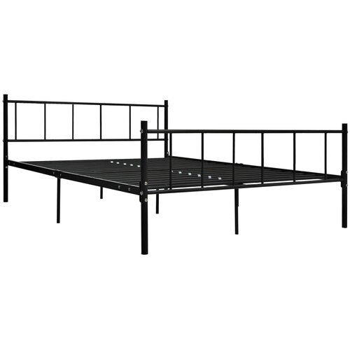  Okvir za krevet crni metalni 180 x 200 cm Slike