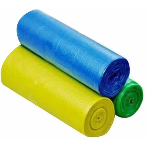 Vrečke za smeti LDPE, 60 x 70 cm, močne, barvne, 80 L, 25 kosov