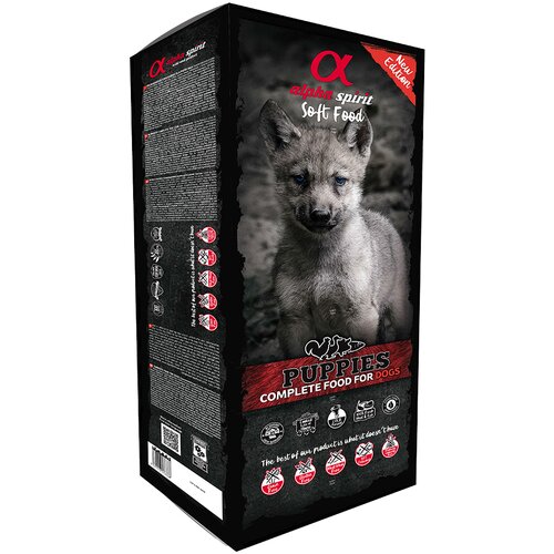 Alpha Spirit Semi-Moist Complete Puppies - 9 kg Cene