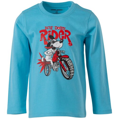 Lucky Kiddo majica DR LK-KBT LS 2_25 F modra 146 Cene