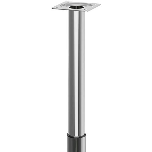 WALTECO Teleskopska noga za namještaj (Š x D: 3 x 3 cm, Promjer: 3 cm, Podešavanje po visini: 30 cm - 50 cm, Nosivost: 30 kg, Čelik, Srebrna) Cijene