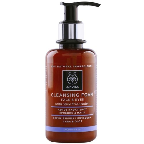 Apivita Cleansing Olive & Lavender čistilna pena za obraz in oči 200 ml Cene
