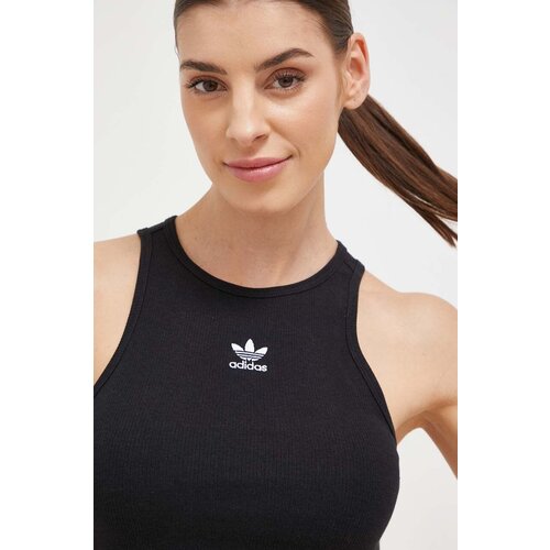 Adidas Top ženski, črna barva Slike