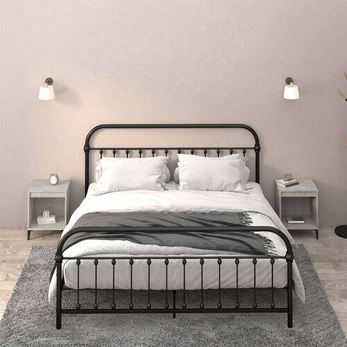  Noćni ormarići 2 kom siva boja betona 40x35x50 cm Cijene