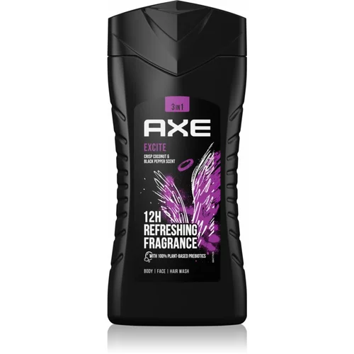 Axe Excite osvežujoč gel za prhanje za moške 250 ml