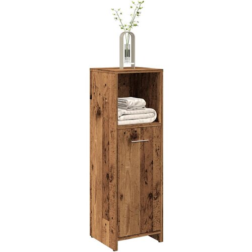 vidaXL Kopalniška omarica starinski les 30x30x95 cm iverna plošča Cene
