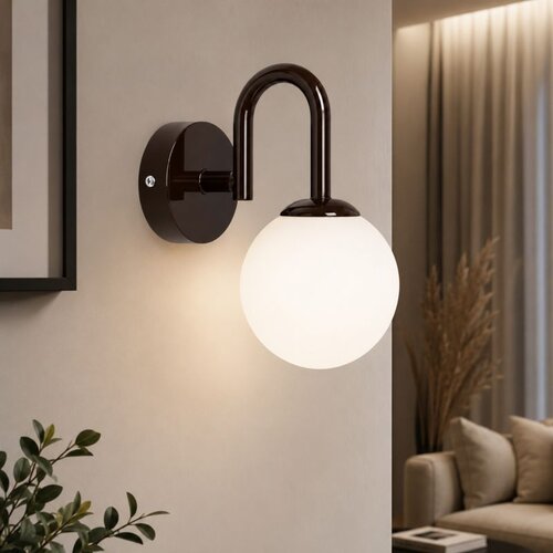 Opviq zidna lampa Loop-20451-F, 1 × E27, tamnobraon Cene