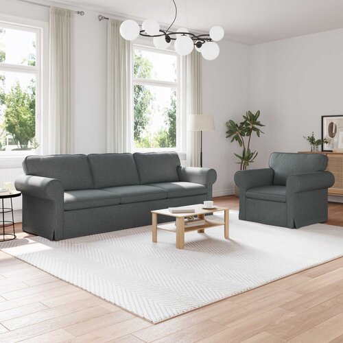  Set sofe 2 pcs Tamno siva 245 x 82 x 80 cm tkanina Cijene