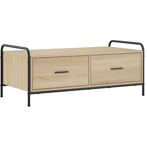  Stolić za kavu Hrast sonoma 99 5 x 49 x 41 cm Konstruirano drvo - Hrast sonoma Slike