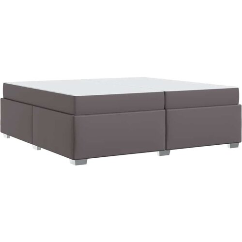  Okvir za krevet Siva 200 x 200 cm Umjetna koža Slike