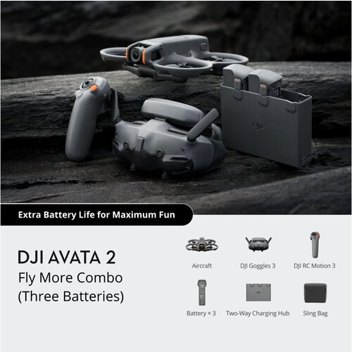 Dji Dron Avata 2 Fly More Combo (Three Batteries) Cene