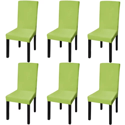  Rastezljive navlake za stolice 6 kom Zelena boja