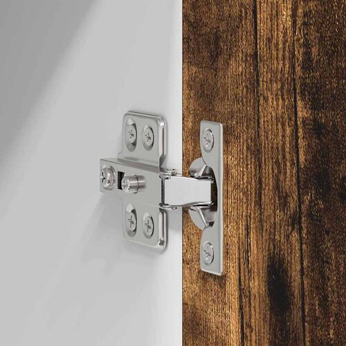  ormarić 2 pcs Dimljeni hrast i bijela 50 x 31 x 40 cm Slike
