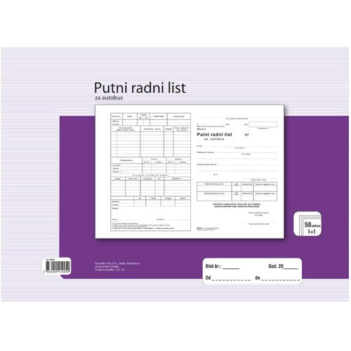  OBRAZAC F-24 PUTNI RADNI LIST ZA AUTOBUS FOKUS Cene