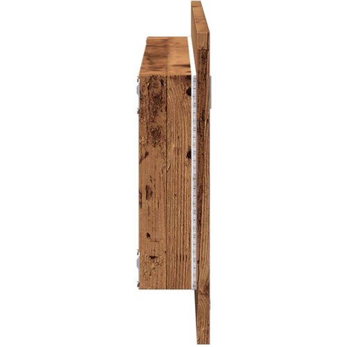 VidaXL LED kupaonsko ogledalo staro drvo 100x8,5x37 cm Slike