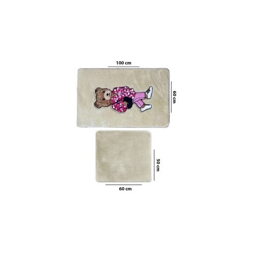 L`ESSENTIEL MAISON Set prostirki za kupatilo Boss Bear, Bež Slike
