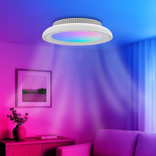 Braytron LUSTER VENTILATOR LED 24W CCT DIMABILNI BELI Cene