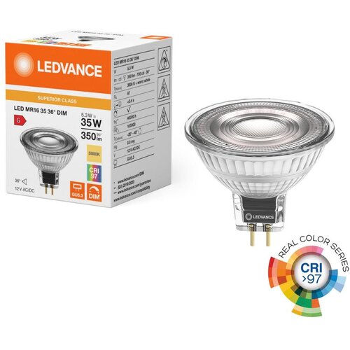  LED prigu&amp;scaron;iva reflektorska sijalica MR16 GU5,3/5,3W/12V 3000K 36&amp;deg; CRI 97 - Ledvance Slike